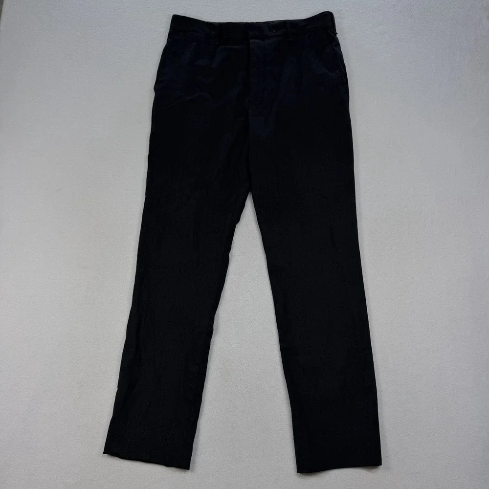 Rag & Bone Men's Charcoal Gray Black‎ Wool Blend Dress Pants Size 32 Button Fly